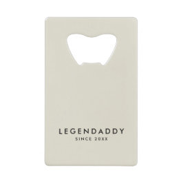 Legendaddy für legendäre Vater, einfach minimalist Geldbeutel Flaschenöffner