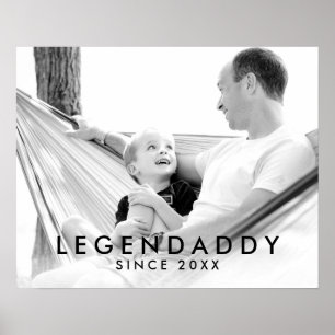 Legendaddy für legendäre Vater minimalistisches Fo Poster