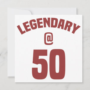 Legendär 50. Geburtstag Karte