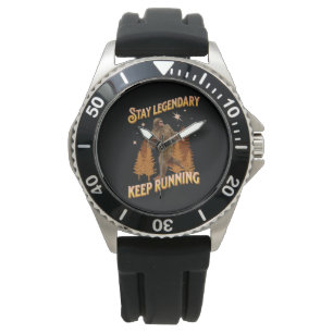 Legendär bleibe, Behaltend Funny Bigfoot Armbanduhr