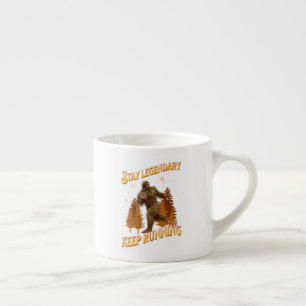 Legendär bleibe, Behaltend Funny Bigfoot Espressotasse