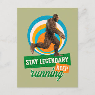 Legendär bleibe, Behaltend Funny Bigfoot Feiertagspostkarte