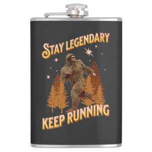 Legendär bleibe, Behaltend Funny Bigfoot Flachmann