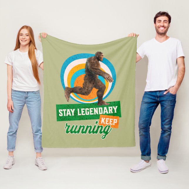 Legendär bleibe, Behaltend Funny Bigfoot Fleecedecke (Beispiel)