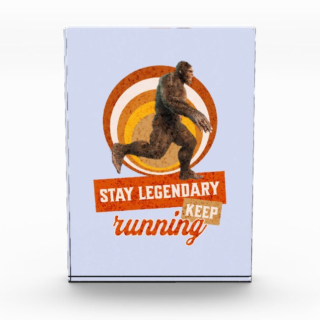 Legendär bleibe, Behaltend Funny Bigfoot Fotoblock (Vorderseite)