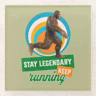 Legendär bleibe, Behaltend Funny Bigfoot Glasuntersetzer