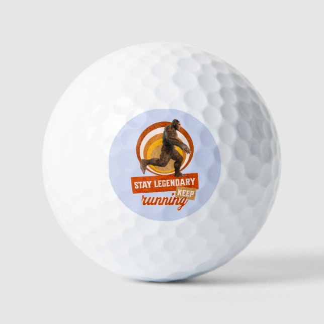 Legendär bleibe, Behaltend Funny Bigfoot Golfball (Vorderseite)