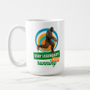 Legendär bleibe, Behaltend Funny Bigfoot Kaffeetasse