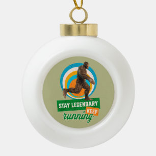 Legendär bleibe, Behaltend Funny Bigfoot Keramik Kugel-Ornament