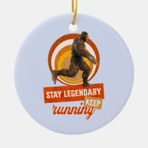 Legendär bleibe, Behaltend Funny Bigfoot Keramik Ornament
