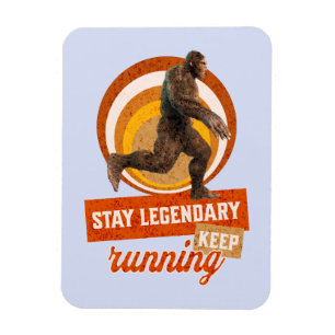 Legendär bleibe, Behaltend Funny Bigfoot Magnet