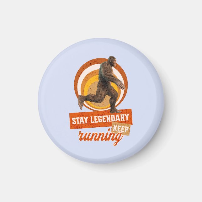 Legendär bleibe, Behaltend Funny Bigfoot Magnet (Vorne)