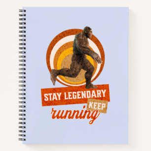Legendär bleibe, Behaltend Funny Bigfoot Notizbuch