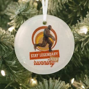 Legendär bleibe, Behaltend Funny Bigfoot Ornament Aus Glas