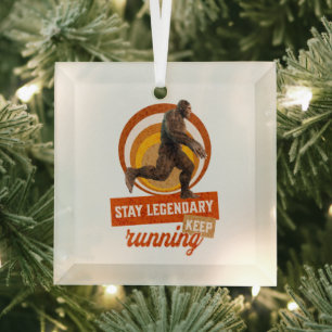 Legendär bleibe, Behaltend Funny Bigfoot Ornament Aus Glas