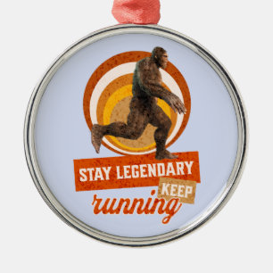 Legendär bleibe, Behaltend Funny Bigfoot Ornament Aus Metall