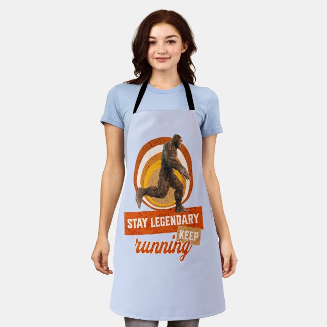Legendär bleibe, Behaltend Funny Bigfoot Schürze (Getragen)