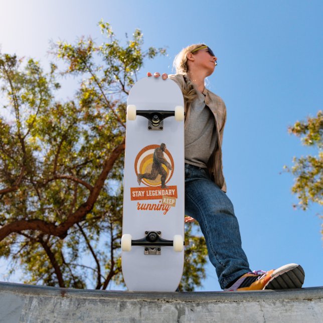 Legendär bleibe, Behaltend Funny Bigfoot Skateboard (Außen 1)