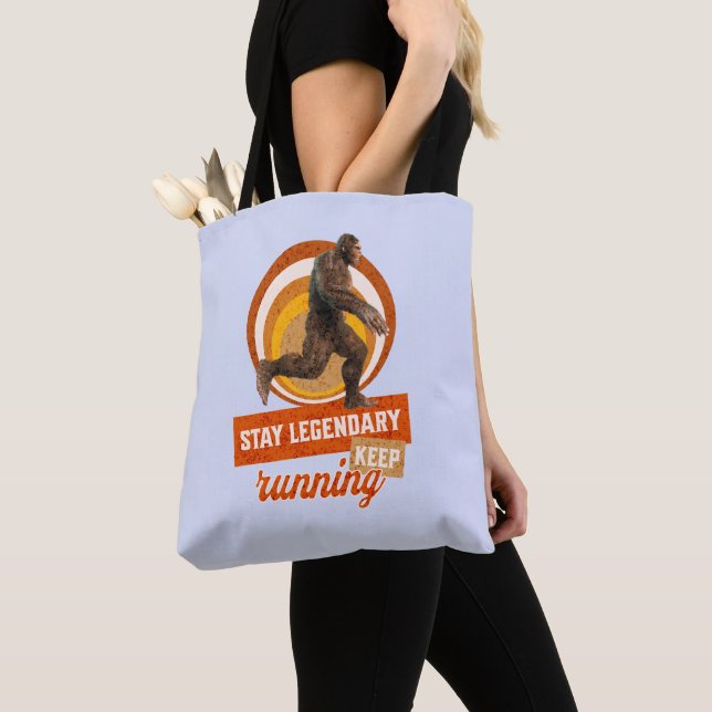 Legendär bleibe, Behaltend Funny Bigfoot Tasche (Von Nahem)