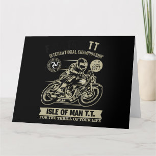 Legendär mit Motorrad-Rennsport-Kunstgeschenk Karte