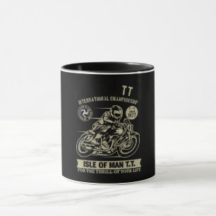Legendär mit Motorrad-Rennsport-Kunstgeschenk Tasse