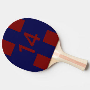 Legendär Nr. 14 in rot und blau Tischtennis Schläger