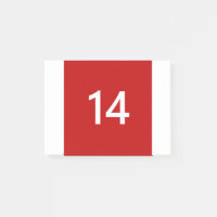 Legendär Nr. 14 in rot und weiß