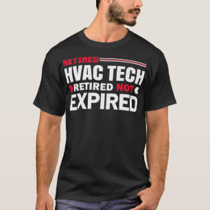 Legendär Ruhestand HVAC Tech Cool Funny Retirement T-Shirt