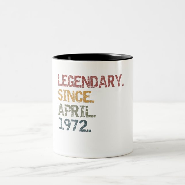 Legendär seit April 1972 Zweifarbige Tasse (Mittel)