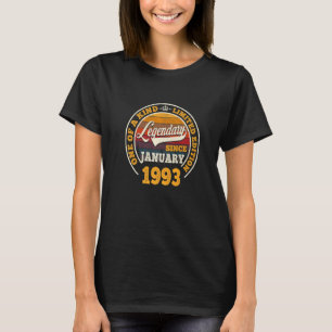Legendär seit Januar 1993 30. Geburtstag 30 Jahr T-Shirt