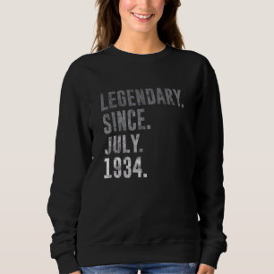 Legendär seit Juli 1934 88. Geburtstag Vintage 19 Sweatshirt
