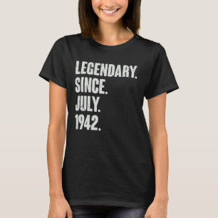 Legendär seit Juli 1942 80 Jahre alt 80. Geburt T-Shirt