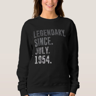 Legendär seit Juli 1954 68. Geburtstag Vintag 19 Sweatshirt