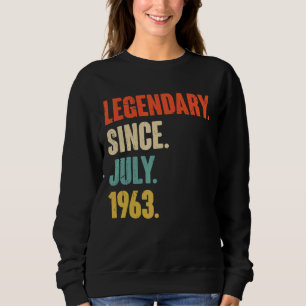 Legendär seit Juli 1963 59 Jahre alt 59. Geburtsta Sweatshirt