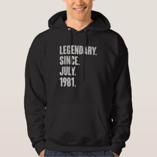 Legendär seit Juli 1981 41 Jahre 41 Jahre alt 41.  Hoodie