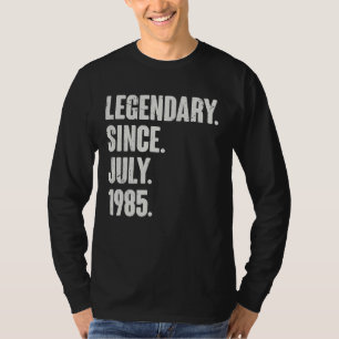 Legendär seit Juli 1985 37 Jahre alt 37. Geburt T-Shirt
