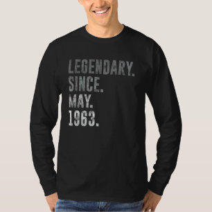 Legendär seit Mai 1963 59. Geburtstag Vintag 196 T-Shirt