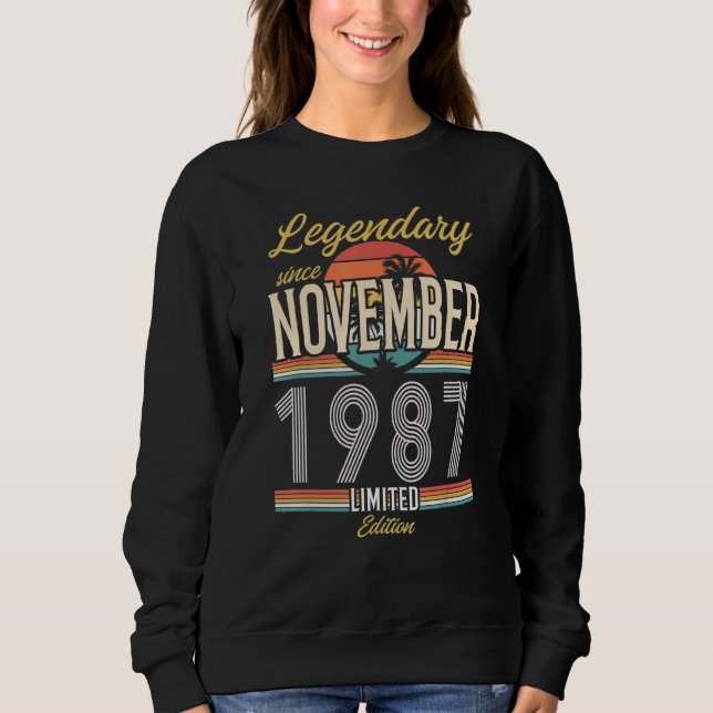 Legendär seit November 1987 Vintag Sweatshirt (Vorderseite)