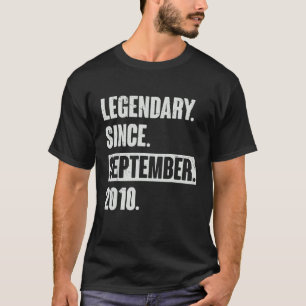 Legendär seit September 2010 12 Jahre alt 12 Jahre T-Shirt