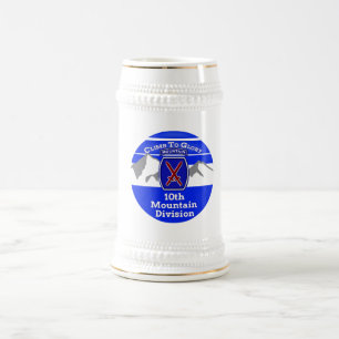 Legendäre 10. Bergabteilung "Climb to Glory" Bierglas