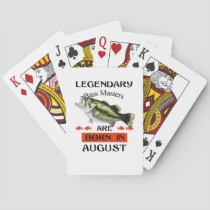 Legendäre Bassmeister sind im August Geboren Spielkarten