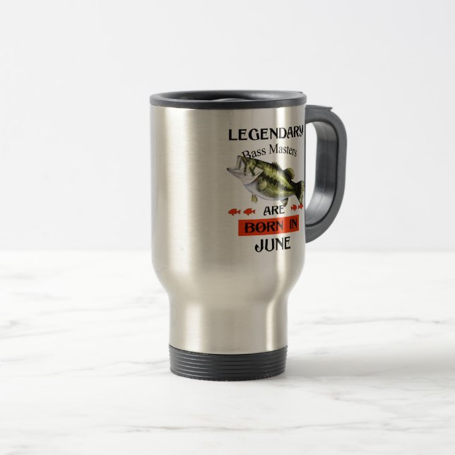 Legendäre Bassmeister sind im Juni Geboren Reisebecher (VorderseiteRechts)