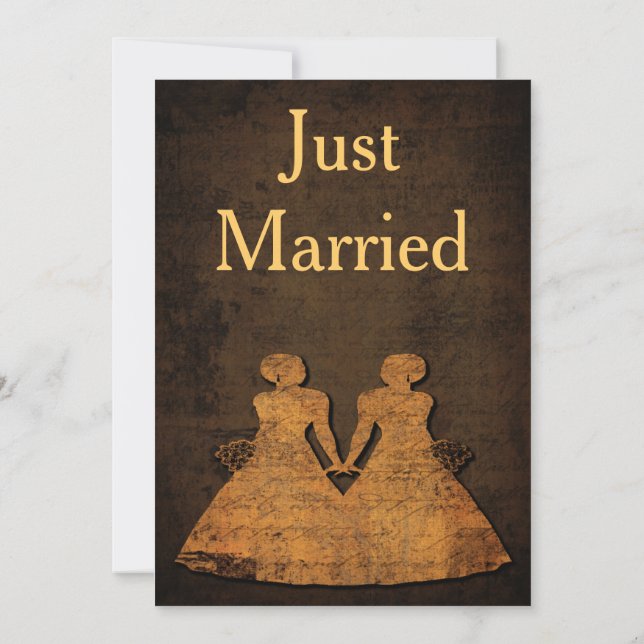 Legendäre Liebe Gay Wedding Reception Einladung (Rückseite)