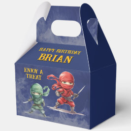 Legendäre Ninja-Geburtstagsfeier 5"b x 3"l x 6,5"h Geschenkschachtel