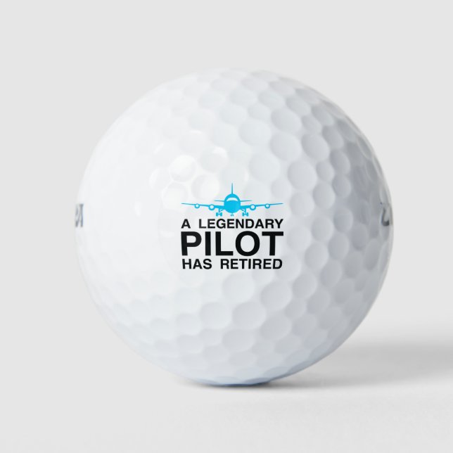 Legendäre Pilotin ermüdet Golfball (Vorderseite)
