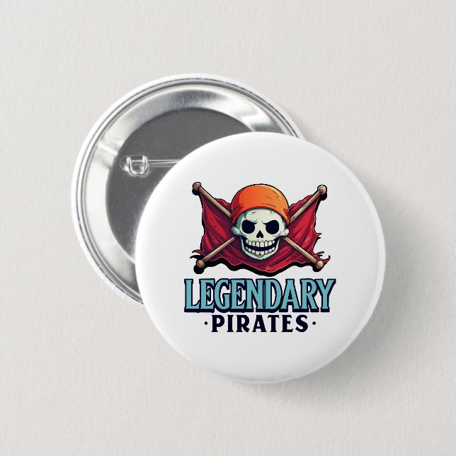 Legendäre Piraten Button (Vorne & Hinten)