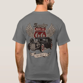 Legendäre Route 66 Frisierte Auto Pair of Dice Old T-Shirt