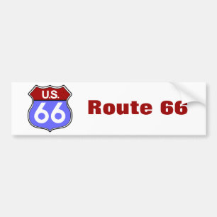 Legendäre Route 66 Road Sign Autoaufkleber