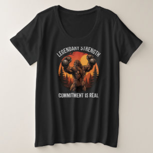 Legendäre Stärke Verpflichtung ist Real   Gym Lebe Große Größe T-Shirt