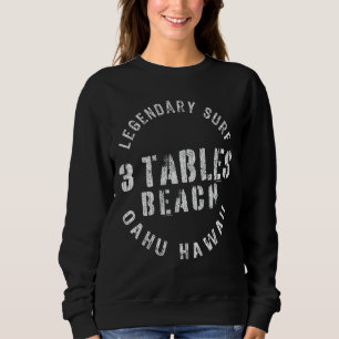Legendäre Surf Drei Tables Beach Circle Briefmarke Sweatshirt